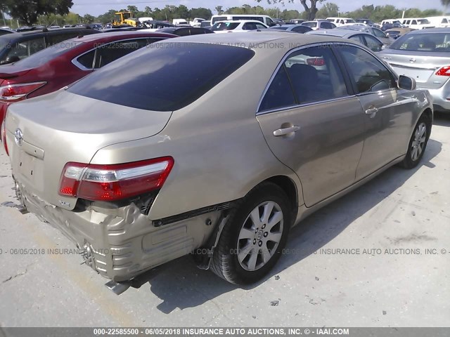 4T1BK46K17U509029 - 2007 TOYOTA CAMRY NEW GENERAT LE/XLE/SE BEIGE photo 4