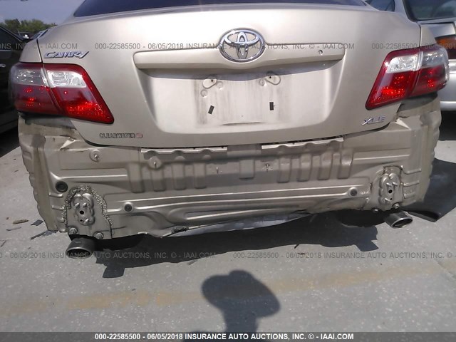 4T1BK46K17U509029 - 2007 TOYOTA CAMRY NEW GENERAT LE/XLE/SE BEIGE photo 6