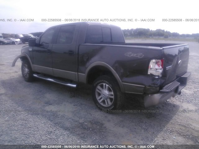 1FTPW14V16FA79256 - 2006 FORD F150 SUPERCREW Pewter photo 3