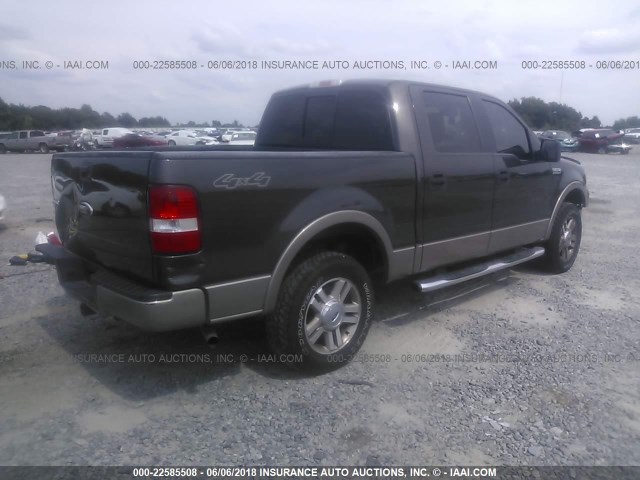 1FTPW14V16FA79256 - 2006 FORD F150 SUPERCREW Pewter photo 4