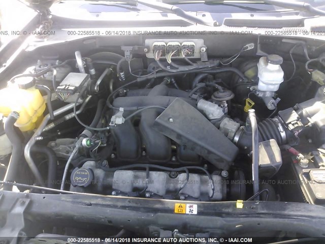 4M2YU56166KJ01362 - 2006 MERCURY MARINER GRAY photo 10