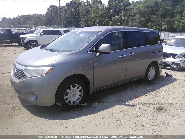 JN8AE2KP1B9002452 - 2011 NISSAN QUEST GRAY photo 2