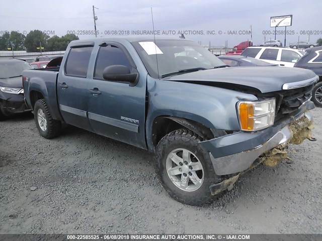 3GTRKVE38AG124211 - 2010 GMC SIERRA K1500 SLE BLUE photo 1