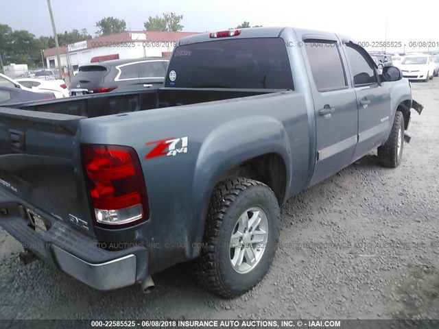 3GTRKVE38AG124211 - 2010 GMC SIERRA K1500 SLE BLUE photo 4