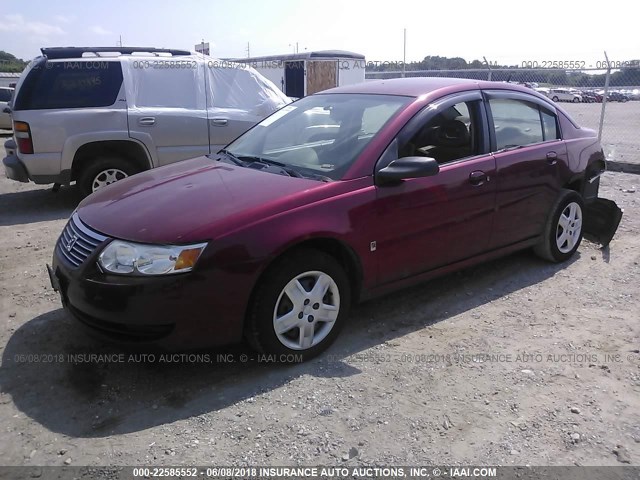 1G8AJ55F77Z164602 - 2007 SATURN ION LEVEL 2 MAROON photo 2