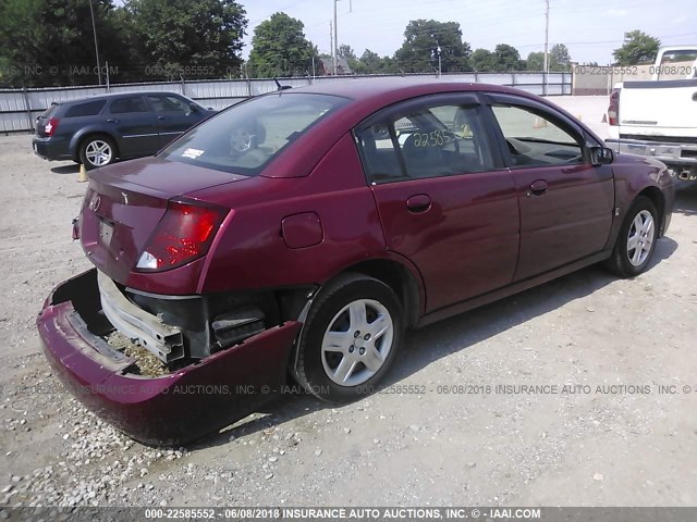 1G8AJ55F77Z164602 - 2007 SATURN ION LEVEL 2 Tünd qırmızı foto 4