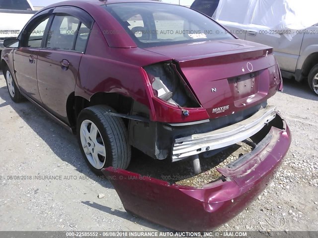 1G8AJ55F77Z164602 - 2007 SATURN ION LEVEL 2 Tünd qırmızı foto 6