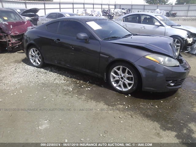 KMHHN66F08U284121 - 2008 HYUNDAI TIBURON GT/SE/GT LIMITED GRAY photo 1