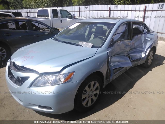 4T1BK46K97U555014 - 2007 TOYOTA CAMRY NEW GENERAT LE/XLE/SE Light Blue photo 2