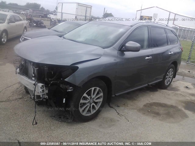 5N1AR2MN7GC651500 - 2016 NISSAN PATHFINDER S/SV/SL/PLATINUM 灰色 照片 2