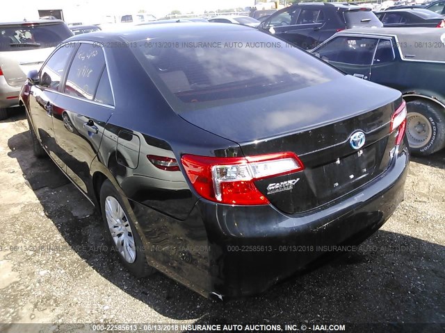 4T1BD1FK8CU061777 - 2012 TOYOTA CAMRY HYBRID/LE/XLE 黑色 照片 3