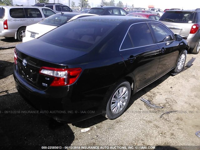 4T1BD1FK8CU061777 - 2012 TOYOTA CAMRY HYBRID/LE/XLE 黑色 照片 4