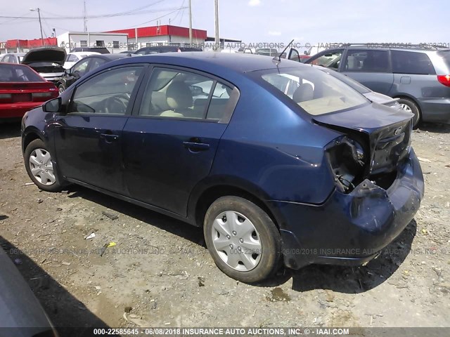 3N1AB61E07L725495 - 2007 NISSAN SENTRA 2.0/2.0S/2.0SL BLUE photo 3