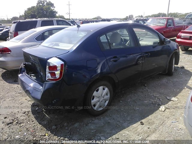 3N1AB61E07L725495 - 2007 NISSAN SENTRA 2.0/2.0S/2.0SL BLUE photo 4