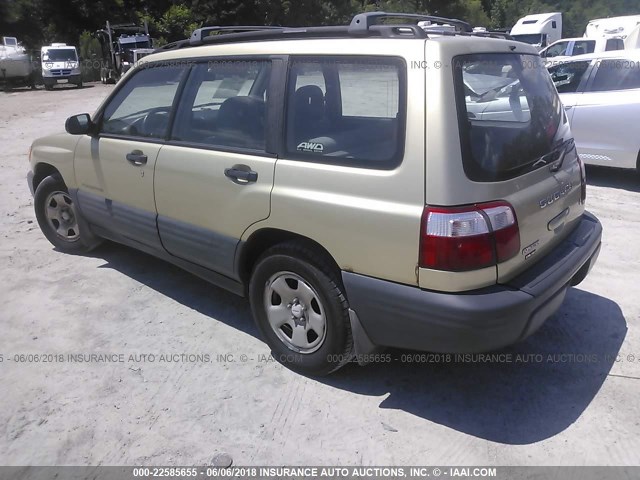 JF1SF63501G732631 - 2001 SUBARU FORESTER L GOLD photo 3