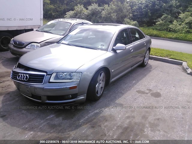 WAUML44EX5N003131 - 2005 AUDI A8 L QUATTRO GRAY photo 2