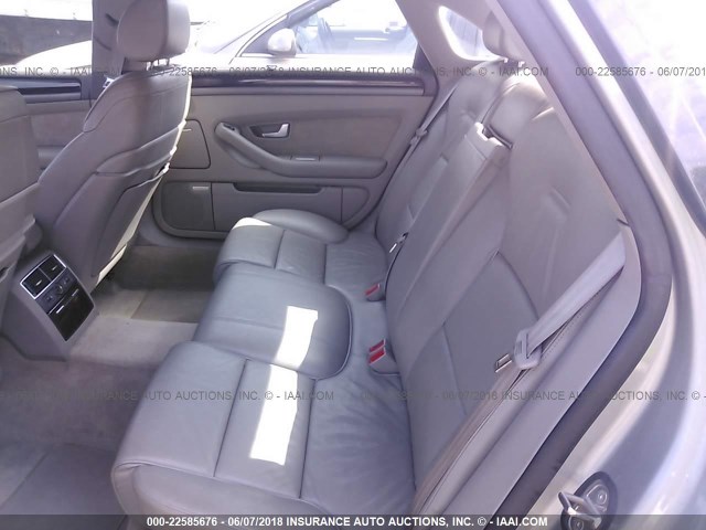 WAUML44EX5N003131 - 2005 AUDI A8 L QUATTRO GRAY photo 8