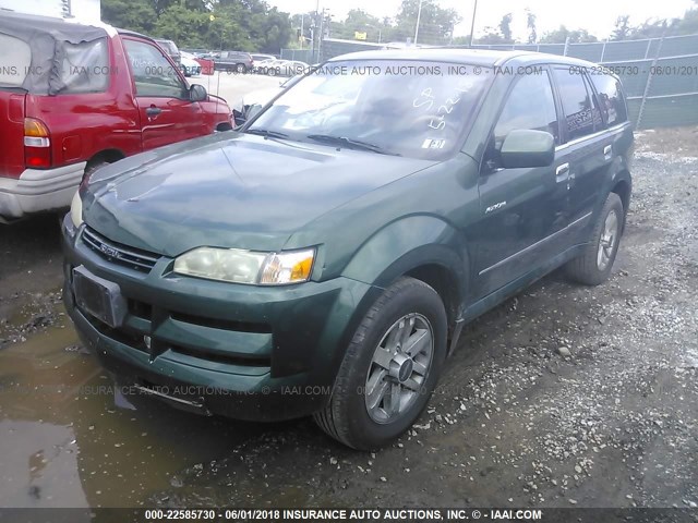 4S2DF58X524608451 - 2002 ISUZU AXIOM XS Yaşıl foto 2