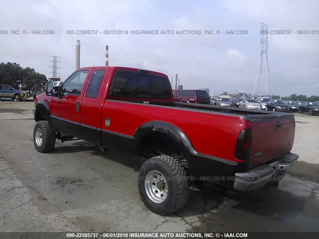 1FTSX31F0XED24524 - 1999 FORD F350 SRW SUPER DUTY RED photo 3