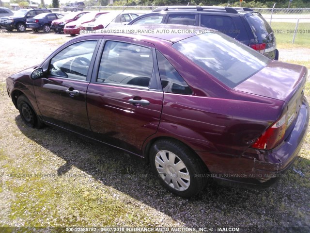 1FAFP34N37W196087 - 2007 FORD FOCUS ZX4/S/SE/SES MAROON photo 3