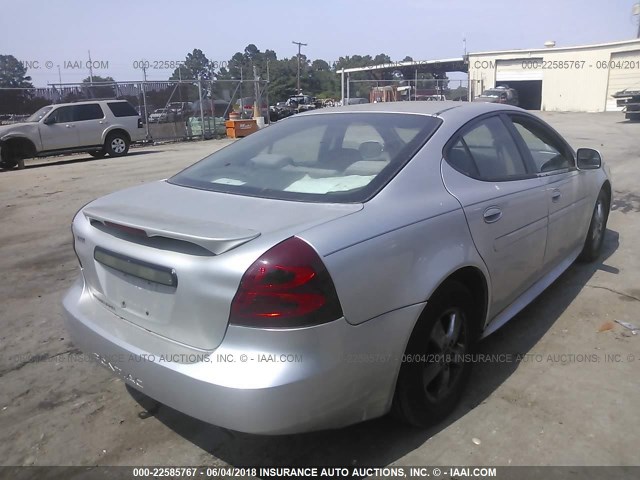 2G2WP522551289541 - 2005 PONTIAC GRAND PRIX SILVER photo 4