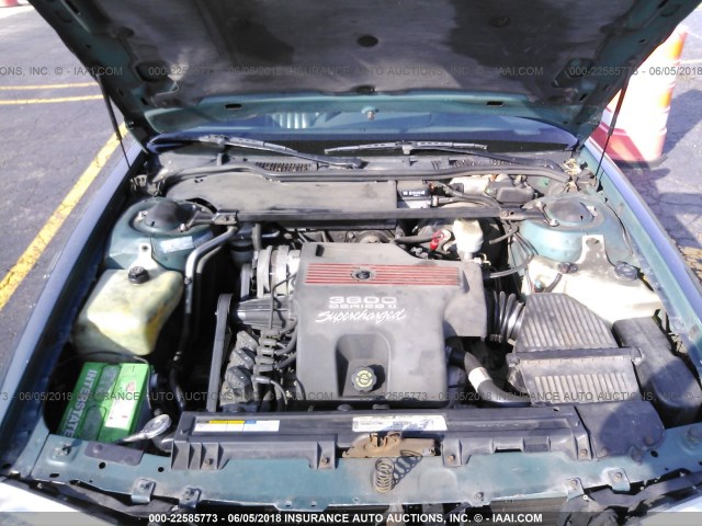 1G2HZ5219VH258722 - 1997 PONTIAC BONNEVILLE SSEI GREEN photo 10