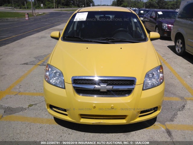 KL1TD5DE8AB108013 - 2010 CHEVROLET AVEO LS/LT 黄色 照片 6