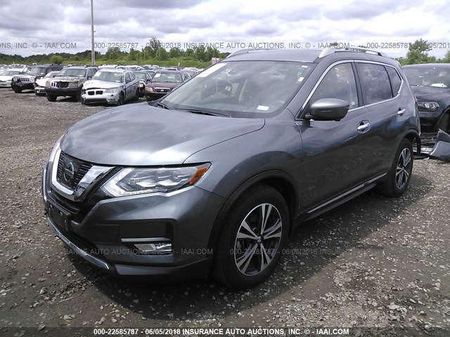 5N1AT2MT2HC874383 - 2017 NISSAN ROGUE S/SL GRAY photo 2