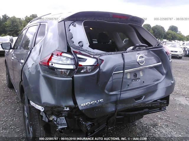 5N1AT2MT2HC874383 - 2017 NISSAN ROGUE S/SL GRAY photo 6