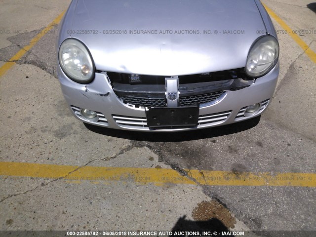 1B3ES56C93D235672 - 2003 DODGE NEON SXT SILVER photo 6