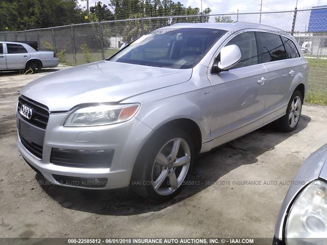 WA1EY74L17D063374 - 2007 AUDI Q7 3.6 QUATTRO PREM S-LINE SILVER photo 2