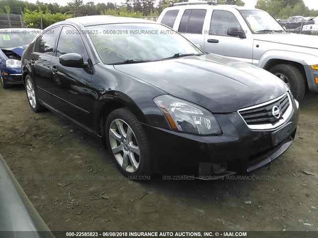 1N4BA41E18C821468 - 2008 NISSAN MAXIMA SE/SL BLACK photo 1