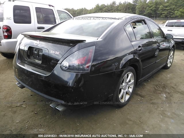 1N4BA41E18C821468 - 2008 NISSAN MAXIMA SE/SL BLACK photo 4