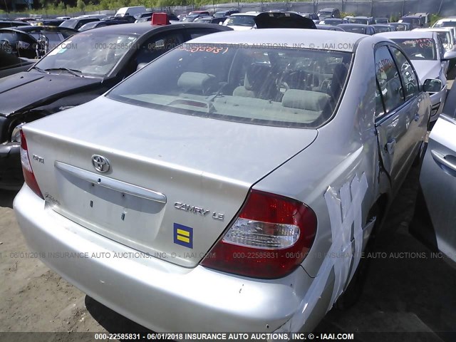 4T1BE30K84U794821 - 2004 TOYOTA CAMRY LE/XLE/SE ვერცხლისფერი ფოტო 4