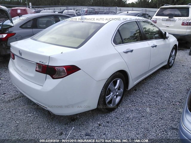 JH4CU2F6XCC024056 - 2012 ACURA TSX TECH WHITE photo 4