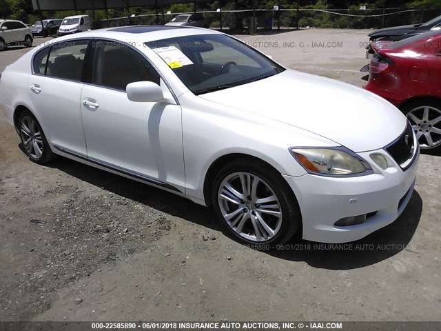 JTHBC96S375004911 - 2007 LEXUS GS 450H WHITE photo 1