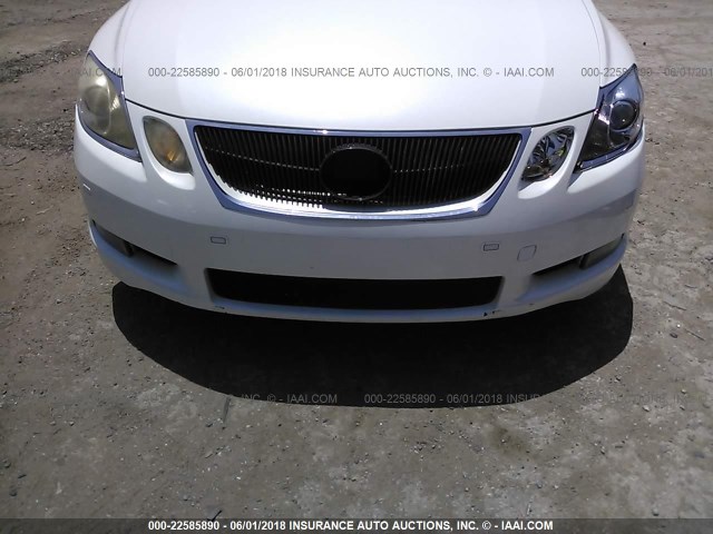 JTHBC96S375004911 - 2007 LEXUS GS 450H WHITE photo 6