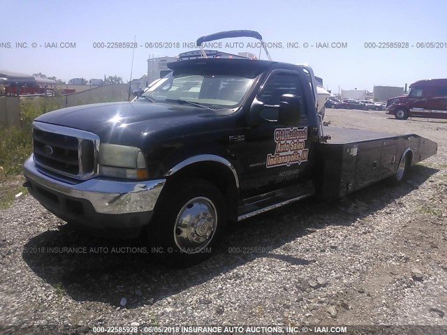 1FDXF46F02EA39317 - 2002 FORD F450 SUPER DUTY BLACK photo 2