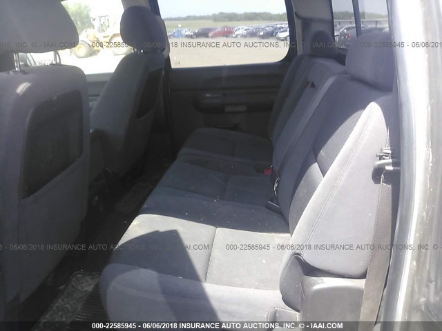 3GCEK23309G265690 - 2009 CHEVROLET SILVERADO K1500 LT GRAY photo 8