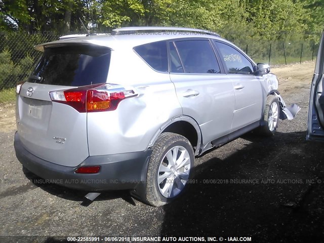 2T3DFREV5FW294959 - 2015 TOYOTA RAV4 LIMITED SILVER photo 4