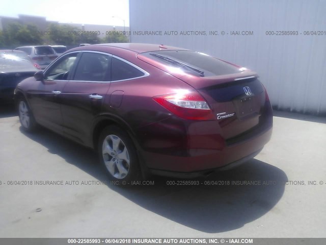 5J6TF1H58AL004678 - 2010 HONDA ACCORD CROSSTOUR EXL RED photo 3