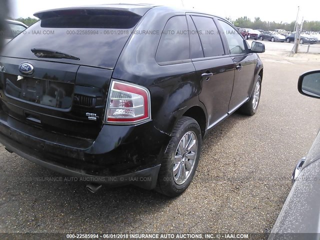 2FMDK48C09BA64662 - 2009 FORD EDGE SEL BLACK photo 4