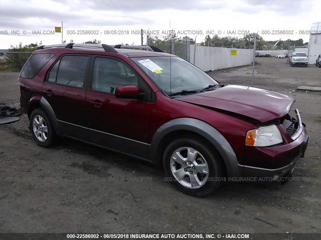 1FMDK05107GA34241 - 2007 FORD FREESTYLE SEL RED photo 1