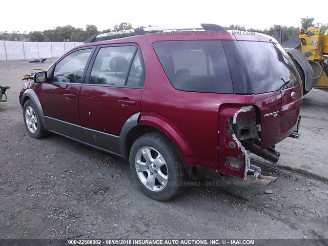 1FMDK05107GA34241 - 2007 FORD FREESTYLE SEL RED photo 3