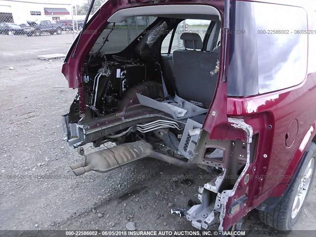 1FMDK05107GA34241 - 2007 FORD FREESTYLE SEL RED photo 6