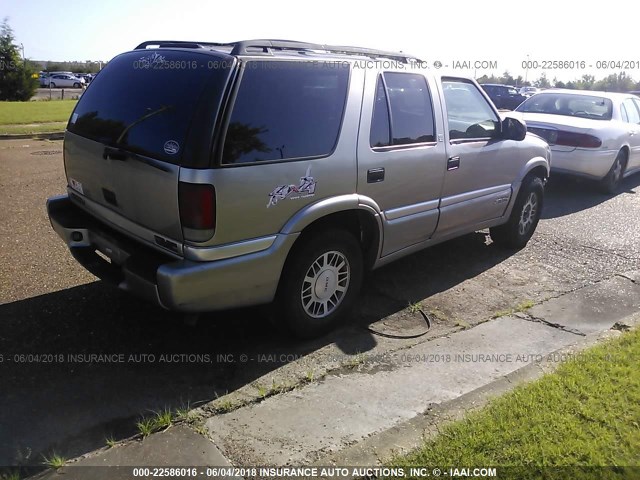 1GKDT13W912136183 - 2001 GMC JIMMY GRAY photo 4