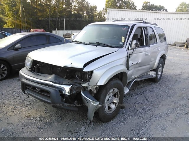 JT3HN86R5Y0314302 - 2000 TOYOTA 4RUNNER SR5 SILVER photo 2