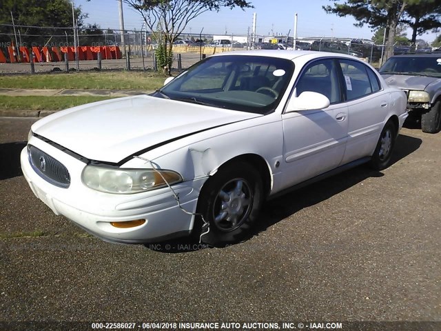 1G4HR54K31U167640 - 2001 BUICK LESABRE LIMITED WHITE photo 2