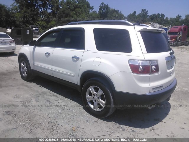 1GKER23D79J117835 - 2009 GMC ACADIA SLT-1 Білий фото 3