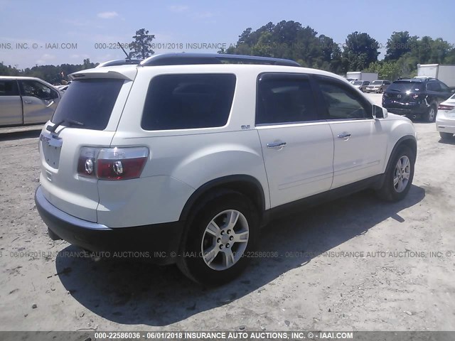 1GKER23D79J117835 - 2009 GMC ACADIA SLT-1 WHITE photo 4